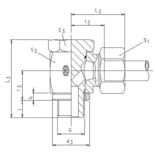 Banjokoppeling SWV 12 LR 1/2